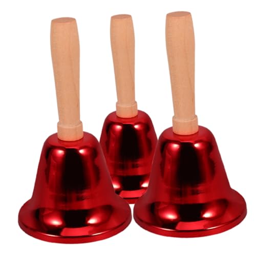 TOGEVAL 3 Stück Handglocken mit Griff Vielseitige Metall-rufglocken für Seniorenbetreuung Klassenzimmer Haustiertraining Tisch Serviceglocke für Partys Schule Restaurant und Zuhause TOGEVAL 3 Stück Handglocken mit Griff Vielseitige Metall-rufglocken für Seniorenbetreuung Klassenzimmer Haustiertraining Tisch Serviceglocke für Partys Schule Restaurant und Zuhause von TOGEVAL