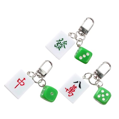 TOGEVAL 3 Stück Mahjong Schlüsselanhänger Teilig Kreative Metall und Harzanhänger Kompakt und Langlebig Taschen und Schlüsselanhänger für Mahjong Praktische Hängeornamente TOGEVAL 3 Stück Mahjong Schlüsselanhänger Teilig Kreative Metall und Harzanhänger Kompakt und Langlebig Taschen und Schlüsselanhänger für Mahjong Praktische Hängeornamente von TOGEVAL