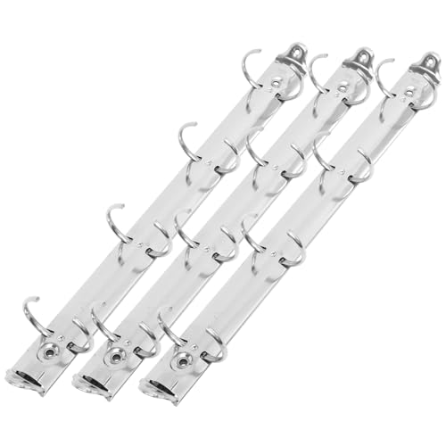 TOGEVAL 3 Stück Metallbinder, Bürobedarf, Binder, Büroklammern, Binderzubehör, Buchbinde Set, Binder Clips, Kleine Binder Clips, Bindebuchringe, Rückenbindeklammern, Buchbinde von TOGEVAL