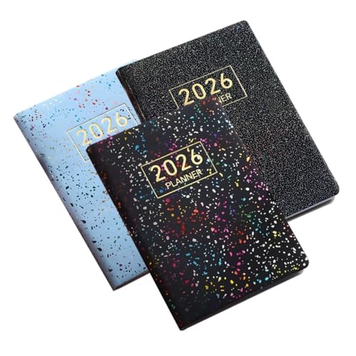 TOGEVAL 3 Stück Mini Taschenplaner mit Elegantem Kunstledercover Tragbarer Tageskalender und Agenda Notizblock Handliches Reise Organizer für Büro Schule und Alltag TOGEVAL 3 Stück Mini Taschenplaner mit Elegantem Kunstledercover Tragbarer Tageskalender und Agenda Notizblock Handliches Reise Organizer für Büro Schule und Alltag von TOGEVAL