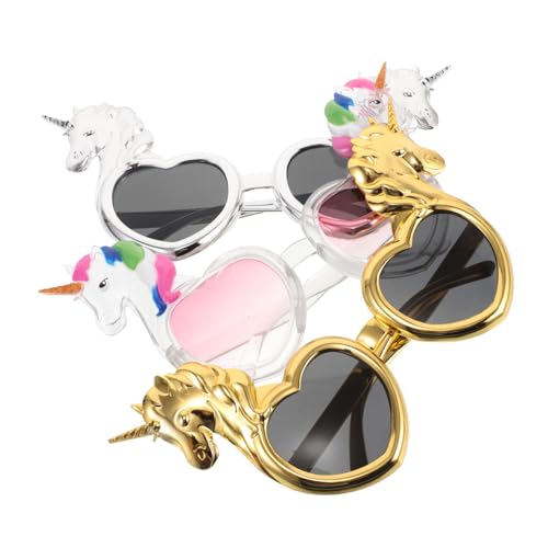 TOGEVAL 3 Stück Teiliges Einhorn Kinderparty Brillenset Wiederverwendbare Leichte Fotorequisiten für Mädchen und Jungen Bunte Geburtstagsbrillen Kreative Kostümaccessoires TOGEVAL 3 Stück Teiliges Einhorn Kinderparty Brillenset Wiederverwendbare Leichte Fotorequisiten für Mädchen und Jungen Bunte Geburtstagsbrillen Kreative Kostümaccessoires von TOGEVAL
