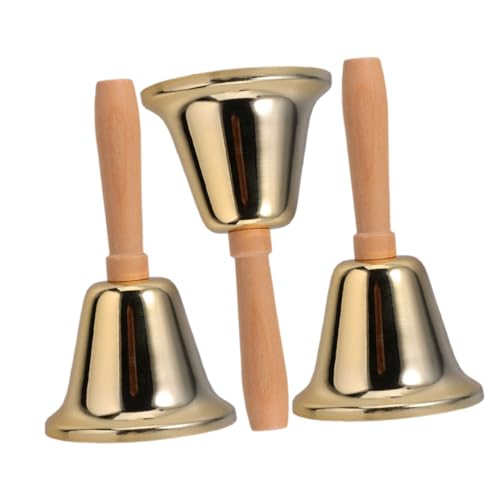 TOGEVAL 3 Stück Teiliges Metall-handglocken mit Holzgriff Laute Klingel für Klassenzimmer Empfang und Haustiertraining Praktisch Langlebig Klare Signaltöne für Unterricht und Events TOGEVAL 3 Stück Teiliges Metall-handglocken mit Holzgriff Laute Klingel für Klassenzimmer Empfang und Haustiertraining Praktisch Langlebig Klare Signaltöne für Unterricht und Events von TOGEVAL