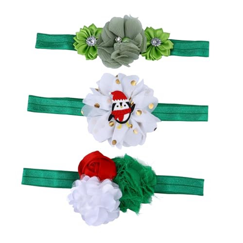 TOGEVAL 3 Stück Teiliges Stirnband Festlich Verstellbar Weihnachtlich Halloween Haarreif für Mädchen Party Zubehör von TOGEVAL