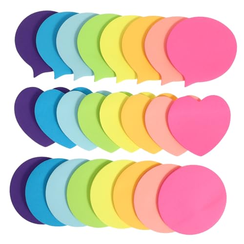 TOGEVAL 30 Blatt Grundschüler Sticker Aufkleber Beachten Sie Pads Herz Notizblock Mini-journal-notizblock Dekorative Notizblöcke Kindernotizbücher Für Mädchen Memo -pad Papier von TOGEVAL