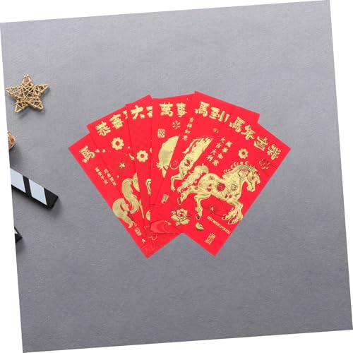 TOGEVAL 30 Stück Rote Briefumschläge Chinesisches Neujahr Jahr Des Pferdes mit Geprägtem Design Hochwertige Papierumschläge für Frühlingsfest Stabile Hong Bao für Geldgeschenke TOGEVAL 30 Stück Rote Briefumschläge Chinesisches Neujahr Jahr Des Pferdes mit Geprägtem Design Hochwertige Papierumschläge für Frühlingsfest Stabile Hong Bao für Geldgeschenke von TOGEVAL