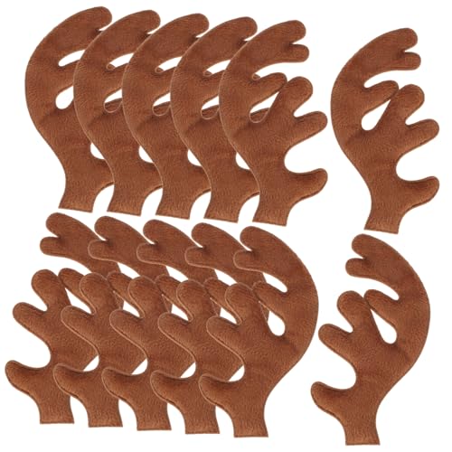 TOGEVAL 30 Stück Teiliges Stoffgeweih für DIY Haarreifen und Weihnachtsdekoration Weiche Hirschgeweihe aus Stoff für Kopfschmuck Bastelzubehör und Festliche Party Accessoires Geeignet für TOGEVAL 30 Stück Teiliges Stoffgeweih für DIY Haarreifen und Weihnachtsdekoration Weiche Hirschgeweihe aus Stoff für Kopfschmuck Bastelzubehör und Festliche Party Accessoires Geeignet für von TOGEVAL