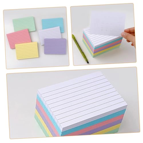 TOGEVAL 300 Stück Farbige Karteikarten Horizontal Liniert Einseitig Beschreibbar Dickes Papier für Lernkarten Schule Studium Prüfungsvorbereitung Multifunktional und Handlich TOGEVAL 300 Stück Farbige Karteikarten Horizontal Liniert Einseitig Beschreibbar Dickes Papier für Lernkarten Schule Studium Prüfungsvorbereitung Multifunktional und Handlich von TOGEVAL