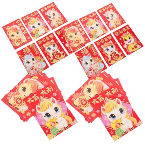 TOGEVAL 300 Stück Rote Umschläge Neujahr Jahr Des Pferdes Kreative Hongbao Geldumschläge mit Prägung für Familienfeiern Firmenfeste und Geburtstage TOGEVAL 300 Stück Rote Umschläge Neujahr Jahr Des Pferdes Kreative Hongbao Geldumschläge mit Prägung für Familienfeiern Firmenfeste und Geburtstage von TOGEVAL