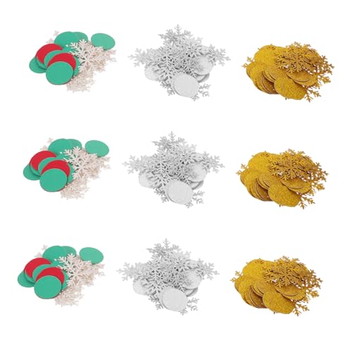 TOGEVAL 300 Stück Weihnachts Schneeflocken Konfetti Glitzer Konfetti Tischdeko Festliche Winter Streudeko Rot Grün Gold Silber für Weihnachtsfeier und Party Dekoration TOGEVAL 300 Stück Weihnachts Schneeflocken Konfetti Glitzer Konfetti Tischdeko Festliche Winter Streudeko Rot Grün Gold Silber für Weihnachtsfeier und Party Dekoration von TOGEVAL