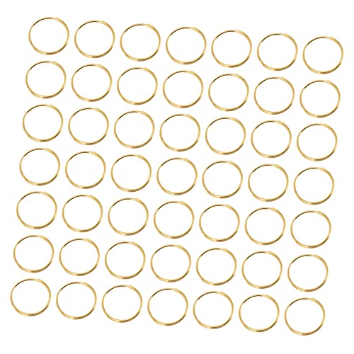 TOGEVAL 300Stücke Kronleuchter Kristallanhänger Verbindungsring Goldene Farbe für DIY Schmuck und Beleuchtung Hochwertige Verarbeitung für Dekorative TOGEVAL 300Stücke Kronleuchter Kristallanhänger Verbindungsring Goldene Farbe für DIY Schmuck und Beleuchtung Hochwertige Verarbeitung für Dekorative von TOGEVAL