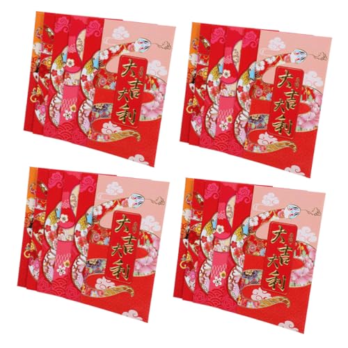 TOGEVAL 36 Stück Cartoon Rote Umschläge für Jahr Schlange Chinesische Neujahrsgeschenke Hochzeitsgeldumschläge Festliche Briefumschläge für Glück und Segen TOGEVAL 36 Stück Cartoon Rote Umschläge für Jahr Schlange Chinesische Neujahrsgeschenke Hochzeitsgeldumschläge Festliche Briefumschläge für Glück und Segen von TOGEVAL