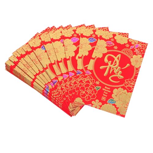 TOGEVAL 36 Stück Vietnamesische Rote Paketumschläge, Neujahrs-glücksgeldbeutel Für Frühlingsfest, Kulturelle Feiern, Partydekorationen TOGEVAL 36 Stück Vietnamesische Rote Paketumschläge, Neujahrs-glücksgeldbeutel Für Frühlingsfest, Kulturelle Feiern, Partydekorationen von TOGEVAL