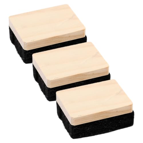 TOGEVAL 3Stücke Holz Tafel Radiergummis Präzise und Langlebige Kreidetafel Radierer für Schule Büro und Zuhause Weiße Tafel Radierer mit Filzmaterialien TOGEVAL 3Stücke Holz Tafel Radiergummis Präzise und Langlebige Kreidetafel Radierer für Schule Büro und Zuhause Weiße Tafel Radierer mit Filzmaterialien von TOGEVAL