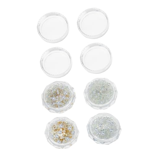 TOGEVAL 4 Boxen Boxen Nail Supply Perlendekor Mix für Nageldesign Verschiedene und Glänzende Perlen Bastelperlen für DIY Schmuck und Fußnägel Einfache Anwendung für Natürliche und TOGEVAL 4 Boxen Boxen Nail Supply Perlendekor Mix für Nageldesign Verschiedene und Glänzende Perlen Bastelperlen für DIY Schmuck und Fußnägel Einfache Anwendung für Natürliche und von TOGEVAL