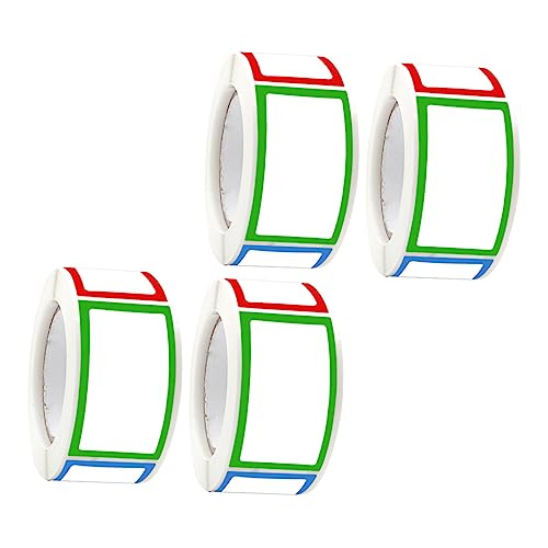 TOGEVAL 4 Rollen Bunte Selbstklebende Etiketten Aufkleber für Gewürzgläser DIY Namensschilder Beschriftbare Aufkleber für Küche Büro und Zuhause TOGEVAL 4 Rollen Bunte Selbstklebende Etiketten Aufkleber für Gewürzgläser DIY Namensschilder Beschriftbare Aufkleber für Küche Büro und Zuhause von TOGEVAL
