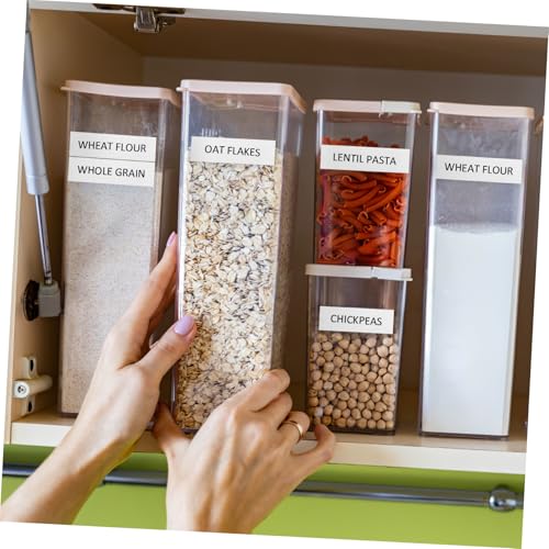 TOGEVAL 4 Rollen Thermisches Etikettenpapier Selbstklebende Versandaufkleber mit Starker Haftung Klare Druckqualität Vielseitig Einsetzbar für Barcode und Klassifizierung von TOGEVAL