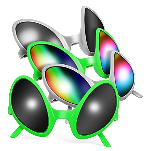 TOGEVAL 4 Stück Außerirdische Brille Roboter Brille Wackelaugen Brille Komische Sonnenbrille Lustige Kostümbrille Stirnband Für Erwachsene Mit -brille Kostüm Kinderbrille Zubehör Abs von TOGEVAL