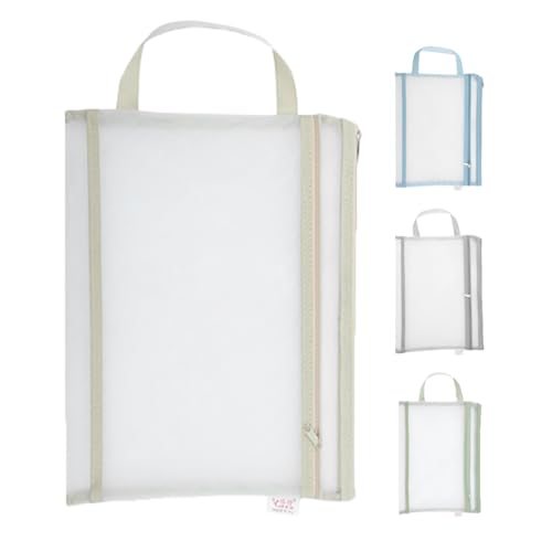 TOGEVAL 4 Stück Dokumententasche mit Flachem Reißverschluss Große Kapazität Transparentes Mesh Material Vielseitige Aufbewahrung für Stifte Dokumente Schreibwaren Sicherer Verschluss fürs TOGEVAL 4 Stück Dokumententasche mit Flachem Reißverschluss Große Kapazität Transparentes Mesh Material Vielseitige Aufbewahrung für Stifte Dokumente Schreibwaren Sicherer Verschluss fürs von TOGEVAL