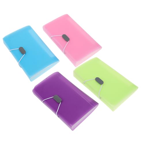 TOGEVAL 4 Stück Mini Fächermappe Teilig Tragbare Dokumententasche Erweiterbar für Quittungen Karten und Tickets Bunte Büroorganisation für Effizientes Arbeiten Grün Blau Rosa TOGEVAL 4 Stück Mini Fächermappe Teilig Tragbare Dokumententasche Erweiterbar für Quittungen Karten und Tickets Bunte Büroorganisation für Effizientes Arbeiten Grün Blau Rosa von TOGEVAL