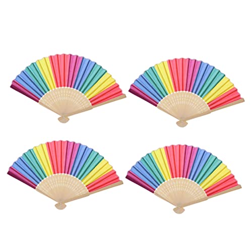 TOGEVAL 4 Stück Regenbogen Klappfächer aus Kreative Spielzeuge für Fotorequisiten für Partys und Aufführungen Langlebig und Praktisch Perfektes Accessoire für Jede Gelegenheit TOGEVAL 4 Stück Regenbogen Klappfächer aus Kreative Spielzeuge für Fotorequisiten für Partys und Aufführungen Langlebig und Praktisch Perfektes Accessoire für Jede Gelegenheit von TOGEVAL