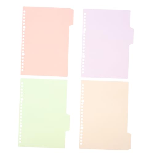 TOGEVAL 4 Stück Teiliges Set PP Trennblätter Pastellfarben für Ordner Robuste und Langlebige Fächermappen mit Taschen und Registerkarten für Büro Schule und Zuhause TOGEVAL 4 Stück Teiliges Set PP Trennblätter Pastellfarben für Ordner Robuste und Langlebige Fächermappen mit Taschen und Registerkarten für Büro Schule und Zuhause von TOGEVAL
