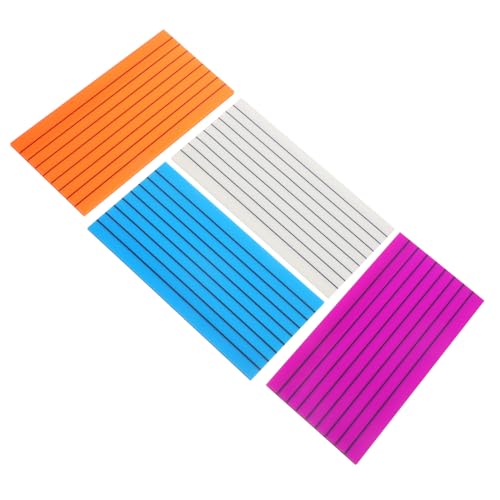 TOGEVAL 4 Stück Transparente Selbstklebende Notizzettel Wiederverwendbare Memo Pads in Farbigen Streifen Orange Blau Transparent Tragbare To do listen Praktische Haftnotizen für Büro TOGEVAL 4 Stück Transparente Selbstklebende Notizzettel Wiederverwendbare Memo Pads in Farbigen Streifen Orange Blau Transparent Tragbare To do listen Praktische Haftnotizen für Büro von TOGEVAL