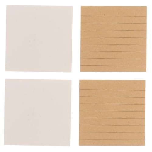 TOGEVAL 4 Stücke Teiliges Selbstklebende Haftnotizen mit Raster und Kästchen Quadratisches Notizpapier aus Kraft und Weißem Recyclingpapier pro Block für Büro Schule und Zuhause TOGEVAL 4 Stücke Teiliges Selbstklebende Haftnotizen mit Raster und Kästchen Quadratisches Notizpapier aus Kraft und Weißem Recyclingpapier pro Block für Büro Schule und Zuhause von TOGEVAL