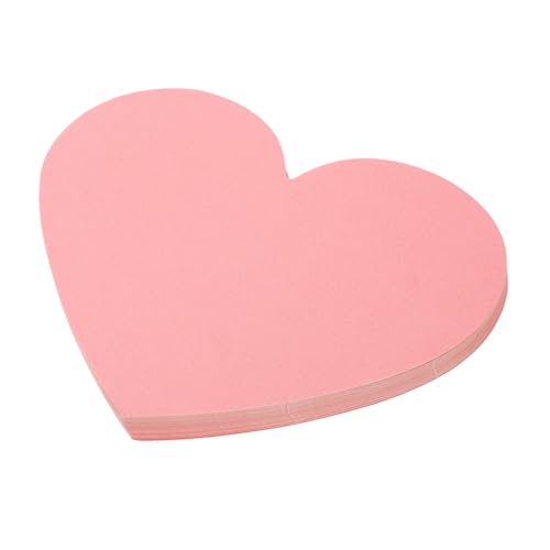 TOGEVAL 40 Stück Liebeskarte geformt Herz Karte Nachrichtenkarten Romantisch Stichworte Herzen herzausschnitte papier herzförmige Notizkarten frohes neues jahr karte leere Notizkarte Rosa von TOGEVAL