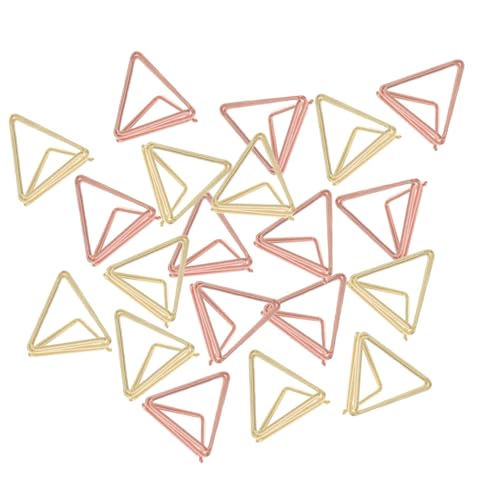 TOGEVAL 40 Stück Teiliges Doppellagiger Dreieckiger Memo clip in Gold und Roségold Kleine Kartenhalter für Fotos Tischkarten Vielseitige Fotoklammern für Büro und Party TOGEVAL 40 Stück Teiliges Doppellagiger Dreieckiger Memo clip in Gold und Roségold Kleine Kartenhalter für Fotos Tischkarten Vielseitige Fotoklammern für Büro und Party von TOGEVAL