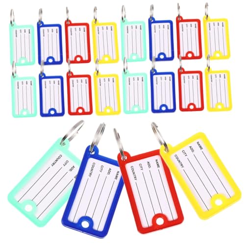 TOGEVAL 40 Stück Teiliges Farbiger Schlüsselanhänger Schutzdeckel Kompakte Etiketten zur Schlüssel Kofferbeschriftung Wiederbeschreibbare Markierungsschilder für Zuhause Büro und Reise TOGEVAL 40 Stück Teiliges Farbiger Schlüsselanhänger Schutzdeckel Kompakte Etiketten zur Schlüssel Kofferbeschriftung Wiederbeschreibbare Markierungsschilder für Zuhause Büro und Reise von TOGEVAL
