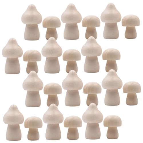 TOGEVAL 40 Stück Teiliges Holzpilz Unbehandelte DIY Holzpilze zum Bemalen Natürliche Holzfigur als Bastelornament für Kinderhandwerk Kreativspielzeug und Wohnraumdekoration TOGEVAL 40 Stück Teiliges Holzpilz Unbehandelte DIY Holzpilze zum Bemalen Natürliche Holzfigur als Bastelornament für Kinderhandwerk Kreativspielzeug und Wohnraumdekoration von TOGEVAL
