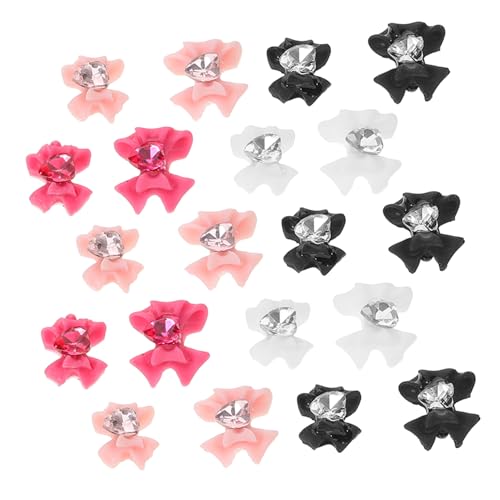 TOGEVAL 40Stücke Nagelkunst Charms Schleife DIY Maniküre Anhänger Dekoration für Nail Art Farben Dunkelpink Einfache Anwendung TOGEVAL 40Stücke Nagelkunst Charms Schleife DIY Maniküre Anhänger Dekoration für Nail Art Farben Dunkelpink Einfache Anwendung von TOGEVAL