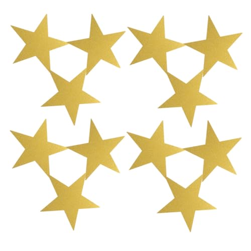 TOGEVAL 48 Stück Teiliges Glitzernde Papiersterne mit Handgeschnittenem Design Reißfest und Vielseitig Einsetzbar für Pinnwand Klassenzimmerdekoration Diy Bastelprojekte und Kreative von TOGEVAL