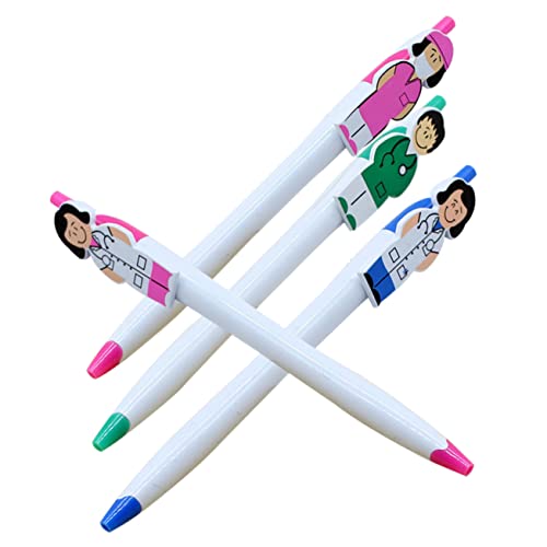 TOGEVAL 4Stücke Cartoon Kugelschreiber Lustige Krankenschwester Stifte mit Ergonomischem Design für Schule Büro und für Medizinstudenten und Lehrer TOGEVAL 4Stücke Cartoon Kugelschreiber Lustige Krankenschwester Stifte mit Ergonomischem Design für Schule Büro und für Medizinstudenten und Lehrer von TOGEVAL