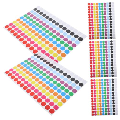 TOGEVAL 5 Blätter Teiliges Aufkleber Selbstklebende Markierungspunkte für DIY Farbkennzeichnung Klebepunkte Etiketten Kleine Kreissticker zum Beschriften und Organisieren TOGEVAL 5 Blätter Teiliges Aufkleber Selbstklebende Markierungspunkte für DIY Farbkennzeichnung Klebepunkte Etiketten Kleine Kreissticker zum Beschriften und Organisieren von TOGEVAL