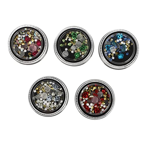 TOGEVAL 5 Boxen Blumen Nail Charms für Nail Art Funkelnde Strasssteine Metall Rosen Vielseitig Kombinierbar für DIY Nageldesign Geeignet für Alltag Party Urlaub und Besondere Anlässe TOGEVAL 5 Boxen Blumen Nail Charms für Nail Art Funkelnde Strasssteine Metall Rosen Vielseitig Kombinierbar für DIY Nageldesign Geeignet für Alltag Party Urlaub und Besondere Anlässe von TOGEVAL