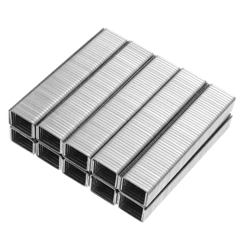 TOGEVAL 5 Boxen Boxen Metall türklammern Heavy Duty Ersatznägel für Nagelpistole Präzise Gerade Nägel mit Meißelspitze Vielseitig für Möbel Rahmen Werkstatt und Industrie Geeignet von TOGEVAL