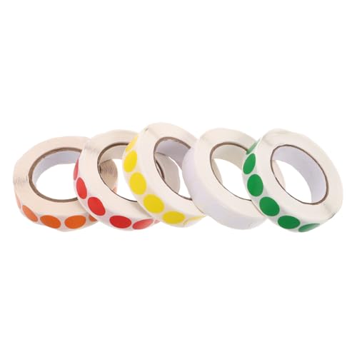 TOGEVAL 5 Rollen Bunte Kleine Runde Klebeetiketten Selbstklebende Blanko Aufkleber für DIY Beschriftung Organisation Kategorisierung Handschriftlich oder Bedruckbar Vielseitig Einsetzbar TOGEVAL 5 Rollen Bunte Kleine Runde Klebeetiketten Selbstklebende Blanko Aufkleber für DIY Beschriftung Organisation Kategorisierung Handschriftlich oder Bedruckbar Vielseitig Einsetzbar von TOGEVAL