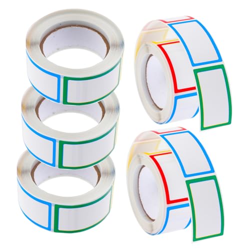 TOGEVAL 5 Rollen Selbstklebende Mehrfarbige Blanko Etiketten für Flaschen Beschreibbare Aufkleber Vielseitige Klassifizierungsaufkleber Leicht Abziehbar ohne Kleberückstände für Küche TOGEVAL 5 Rollen Selbstklebende Mehrfarbige Blanko Etiketten für Flaschen Beschreibbare Aufkleber Vielseitige Klassifizierungsaufkleber Leicht Abziehbar ohne Kleberückstände für Küche von TOGEVAL