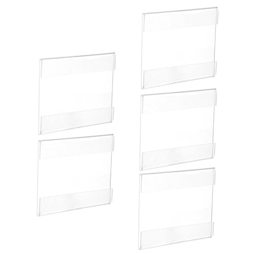 TOGEVAL 5 Stück Acryl Tischaufsteller Transparent Preisetikettenhalter Klare Preisschilder Halter Für Supermarkt Restaurant Büro Robust Kratzfest Einfach Wechselbar TOGEVAL 5 Stück Acryl Tischaufsteller Transparent Preisetikettenhalter Klare Preisschilder Halter Für Supermarkt Restaurant Büro Robust Kratzfest Einfach Wechselbar von TOGEVAL