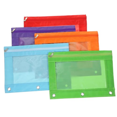 TOGEVAL 5 Stück Teiliges Binder Taschen mit Reißverschluss aus Reißfestem Oxford Große Kapazität Leichtes Tragbares Etui für Stifte Dokumente und Karten für Büro und Schule TOGEVAL 5 Stück Teiliges Binder Taschen mit Reißverschluss aus Reißfestem Oxford Große Kapazität Leichtes Tragbares Etui für Stifte Dokumente und Karten für Büro und Schule von TOGEVAL