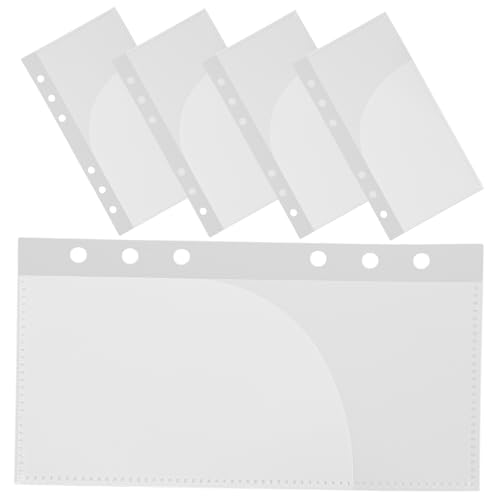 TOGEVAL 5 Stück Teiliges Budget Ordner Tragbare Einlage Taschen aus PP Transparente Budgettaschen für Dokumente Karten und Notizen für Ordner TOGEVAL 5 Stück Teiliges Budget Ordner Tragbare Einlage Taschen aus PP Transparente Budgettaschen für Dokumente Karten und Notizen für Ordner von TOGEVAL
