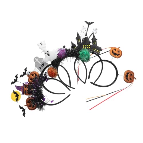 TOGEVAL 5 Stück Teiliges Halloween Haarreif Set Cat Ears und Pumpkin Design Leichtes Party Kostüm Headwear für Erwachsene und Bequeme Cosplay Accessoires für Fasching und Festliche Anlässe TOGEVAL 5 Stück Teiliges Halloween Haarreif Set Cat Ears und Pumpkin Design Leichtes Party Kostüm Headwear für Erwachsene und Bequeme Cosplay Accessoires für Fasching und Festliche Anlässe von TOGEVAL