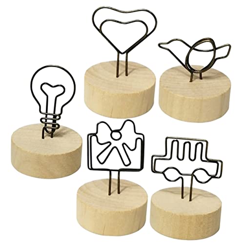 TOGEVAL 5 Stück Teiliges Kreative Kartenhalter mit Stabilem Metallclip für Tischkarten Memo und Fotos Kompakter Tisch Dekohalter für Hochzeit Party Geburtstag und Wohnaccessoire TOGEVAL 5 Stück Teiliges Kreative Kartenhalter mit Stabilem Metallclip für Tischkarten Memo und Fotos Kompakter Tisch Dekohalter für Hochzeit Party Geburtstag und Wohnaccessoire von TOGEVAL