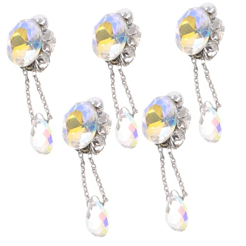 TOGEVAL 5 Stück Teiliges Nagelkunst Ornamente Strasssteine Charms Diy Dekoration für Nägel Hochwertige Nail Art Zubehör für Kreative Maniküre von TOGEVAL