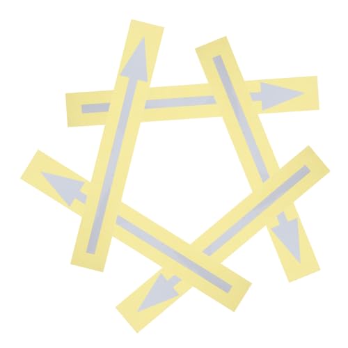 TOGEVAL 5 Stück Teiliges Reflektierende Pfeilaufkleber Selbstklebend Wasserfest für Briefkästen Leicht Anbringbare Richtungspfeile Abnehmbare Boden und Wandmarkierungen zur Sicheren TOGEVAL 5 Stück Teiliges Reflektierende Pfeilaufkleber Selbstklebend Wasserfest für Briefkästen Leicht Anbringbare Richtungspfeile Abnehmbare Boden und Wandmarkierungen zur Sicheren von TOGEVAL