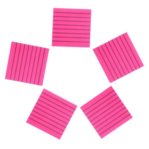 TOGEVAL 5 Stück Teiliges Semi Transparenter Pet Notizzettel mit Raster Kompakte Multifunktionale Memo Sticker für Büro und Haushalt Farbige Haftnotizen zum Schnellen Notieren von Listen von TOGEVAL