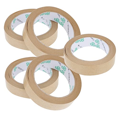 TOGEVAL 5 Stück Teiliges Umweltfreundliches Kraftpapier Klebeband Wasserfestes Stark Haftendes Gummiertes Verpackungsband Reißfestes Abrieb und Ölresistentes Packband für Sicheren TOGEVAL 5 Stück Teiliges Umweltfreundliches Kraftpapier Klebeband Wasserfestes Stark Haftendes Gummiertes Verpackungsband Reißfestes Abrieb und Ölresistentes Packband für Sicheren von TOGEVAL