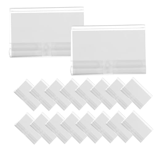 TOGEVAL 50 Satz Transparente Preisschildhalter aus PVC für Drahtregale und Aufbewahrungsboxen Widerstandsfähig gegen Temperaturschwankungen Wiederverwendbar für Einzelhandel Supermarkt TOGEVAL 50 Satz Transparente Preisschildhalter aus PVC für Drahtregale und Aufbewahrungsboxen Widerstandsfähig gegen Temperaturschwankungen Wiederverwendbar für Einzelhandel Supermarkt von TOGEVAL