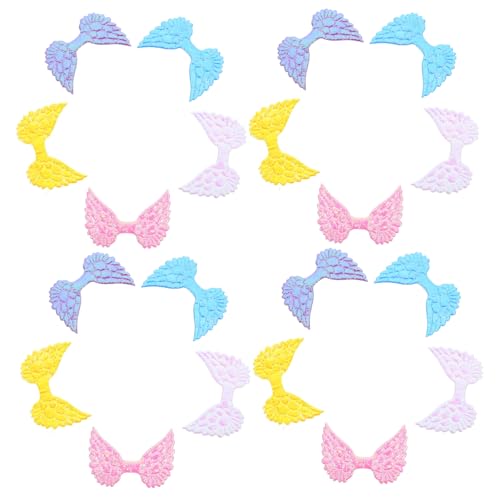 TOGEVAL 50 Stück Engelsflügel Patches zum Aufnähen Bunte DIY Flügel Applikationen für Kleidung Haarclips und Accessoires Feine Verarbeitung Modische Bastelsets in Gelb TOGEVAL 50 Stück Engelsflügel Patches zum Aufnähen Bunte DIY Flügel Applikationen für Kleidung Haarclips und Accessoires Feine Verarbeitung Modische Bastelsets in Gelb von TOGEVAL